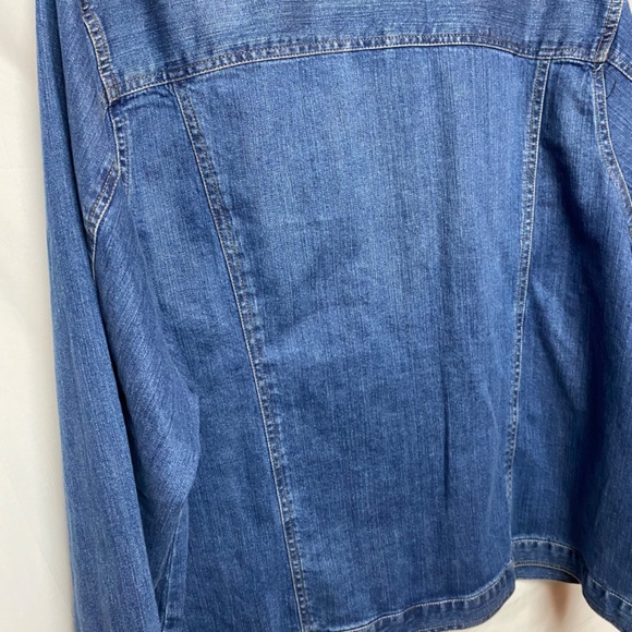 abella Rodriguez - Plus Size Jacket Dark Blue Jean 3X - Picture 7 of 13